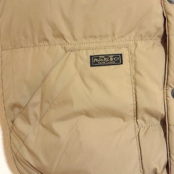 2 Sided Down Waterfowl Boy's Youth Polo Ralph Lauren Puffer Vest sz 10/12 - Picture 8 of 8